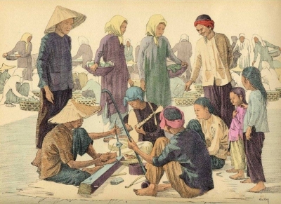 Chiêm ngưỡng bộ tranh vẽ cuộc sống người Việt vào thập niên 1930